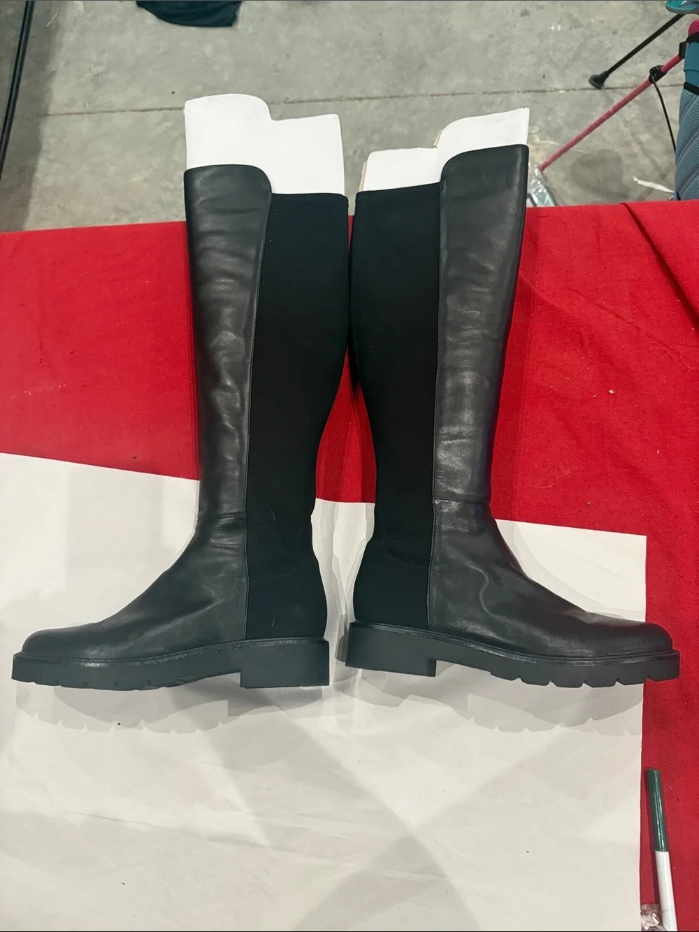 Nine West Black two toned Over-the-Knee  Sole Boots